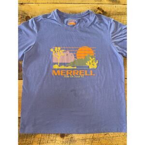 Womens Merrell Purple Outdoor Graphic "Hike On Since 81" Tee Size XL‎